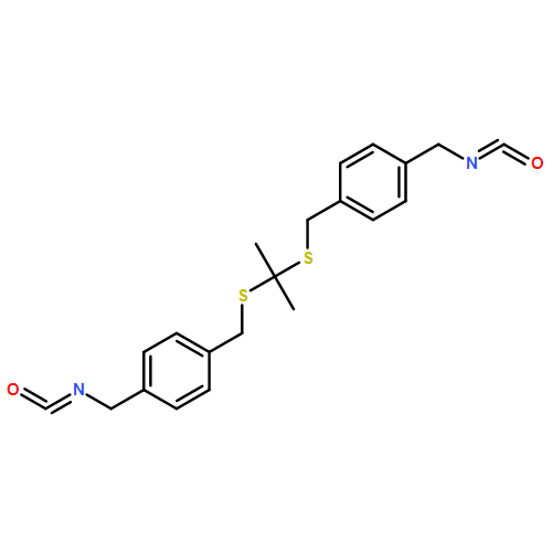 Benzene, 1,1'-[(1-methylethylidene)bis(thiomethylene)]bis[4-(isocyanatomethyl)-