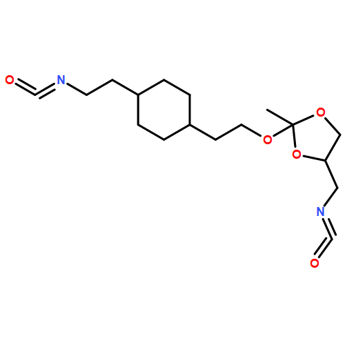 1,3-Dioxolane, 2-[2-[4-(2-isocyanatoethyl)cyclohexyl]ethoxy]-4-(isocyanatomethyl)-2-methyl-