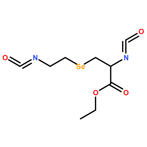 Propanoic acid, 2-isocyanato-3-[(2-isocyanatoethyl)seleno]-, ethyl ester, (2R)-