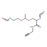 Propanamide, 2-isocyanato-3-[1-(2-isocyanatoethoxy)ethoxy]-N-2-propyn-1-yl-, (2S)-