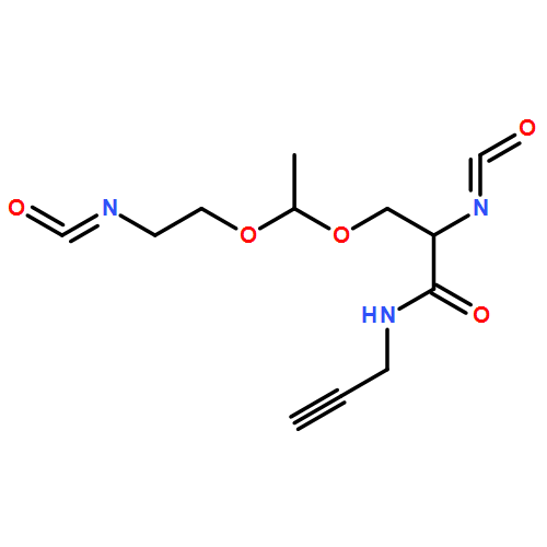 Propanamide, 2-isocyanato-3-[1-(2-isocyanatoethoxy)ethoxy]-N-2-propyn-1-yl-, (2S)-