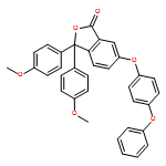 1(3H)-Isobenzofuranone, 3,3-bis(4-methoxyphenyl)-6-(4-phenoxyphenoxy)-