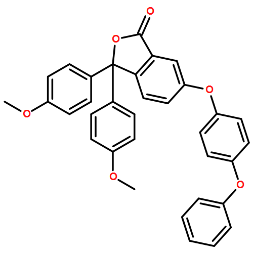 1(3H)-Isobenzofuranone, 3,3-bis(4-methoxyphenyl)-6-(4-phenoxyphenoxy)-