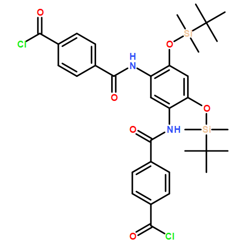 Benzoyl chloride, 4,4'-[[4,6-bis[[(1,1-dimethylethyl)dimethylsilyl]oxy]-1,3-phenylene]bis(iminocarbonyl)]bis-