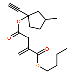 Butanedioic acid, 2-methylene-, 1-butyl 4-(1-ethynyl-3-methylcyclopentyl) ester