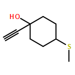 Cyclohexanol, 1-ethynyl-4-(methylthio)-