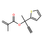 2-Propenoic acid, 2-methyl-, 1-methyl-1-(2-thienyl)-2-propyn-1-yl ester