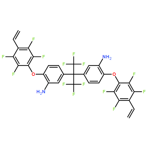 Benzenamine, 3,3'-[2,2,2-trifluoro-1-(trifluoromethyl)ethylidene]bis[6-(4-ethenyl-2,3,5,6-tetrafluorophenoxy)-