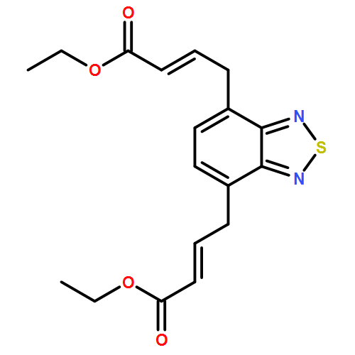 2-Butenoic acid, 4,4'-(2,1,3-benzothiadiazole-4,7-diyl)bis-, 1,1'-diethyl ester, (2E,2'E)-