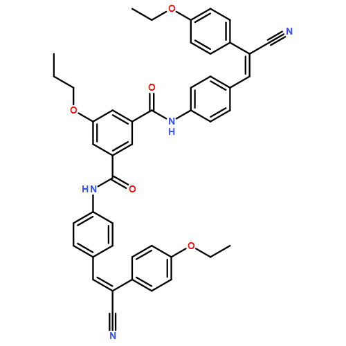 1,3-Benzenedicarboxamide, N1,N3-bis[4-[2-cyano-2-(4-ethoxyphenyl)ethenyl]phenyl]-5-propoxy-