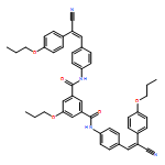 1,3-Benzenedicarboxamide, N1,N3-bis[4-[2-cyano-2-(4-propoxyphenyl)ethenyl]phenyl]-5-propoxy-