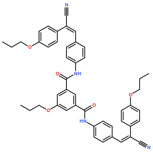 1,3-Benzenedicarboxamide, N1,N3-bis[4-[2-cyano-2-(4-propoxyphenyl)ethenyl]phenyl]-5-propoxy-