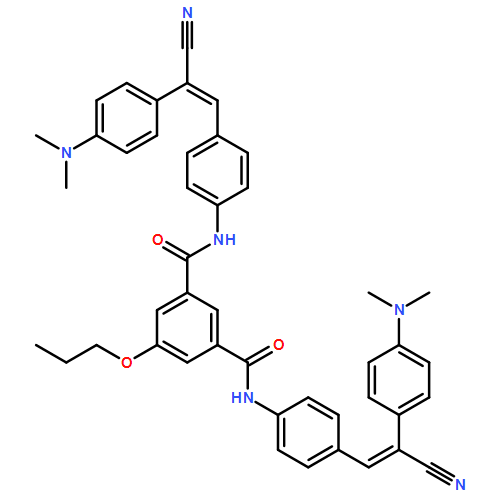 1,3-Benzenedicarboxamide, N1,N3-bis[4-[2-cyano-2-[4-(dimethylamino)phenyl]ethenyl]phenyl]-5-propoxy-