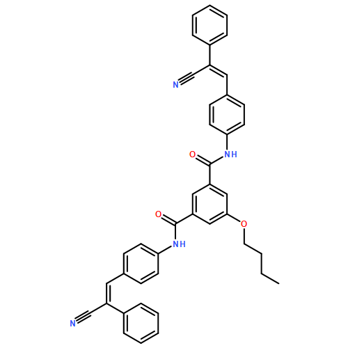 1,3-Benzenedicarboxamide, 5-butoxy-N1,N3-bis[4-(2-cyano-2-phenylethenyl)phenyl]-