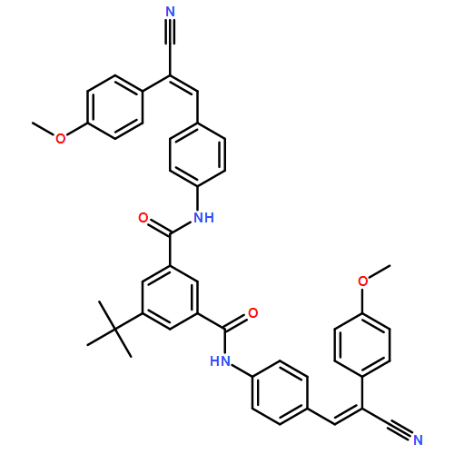 1,3-Benzenedicarboxamide, N1,N3-bis[4-[2-cyano-2-(4-methoxyphenyl)ethenyl]phenyl]-5-(1,1-dimethylethyl)-