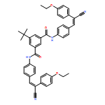 1,3-Benzenedicarboxamide, N1,N3-bis[4-[2-cyano-2-(4-ethoxyphenyl)ethenyl]phenyl]-5-(1,1-dimethylethyl)-