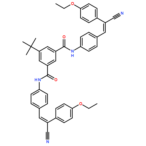 1,3-Benzenedicarboxamide, N1,N3-bis[4-[2-cyano-2-(4-ethoxyphenyl)ethenyl]phenyl]-5-(1,1-dimethylethyl)-