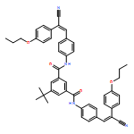 1,3-Benzenedicarboxamide, N1,N3-bis[4-[2-cyano-2-(4-propoxyphenyl)ethenyl]phenyl]-5-(1,1-dimethylethyl)-