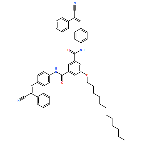 1,3-Benzenedicarboxamide, N1,N3-bis[4-[(1Z)-2-cyano-2-phenylethenyl]phenyl]-5-(dodecyloxy)-