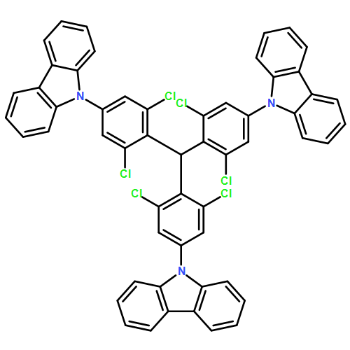 9H-Carbazole, 9,9',9''-[methylidynetris(3,5-dichloro-4,1-phenylene)]tris-