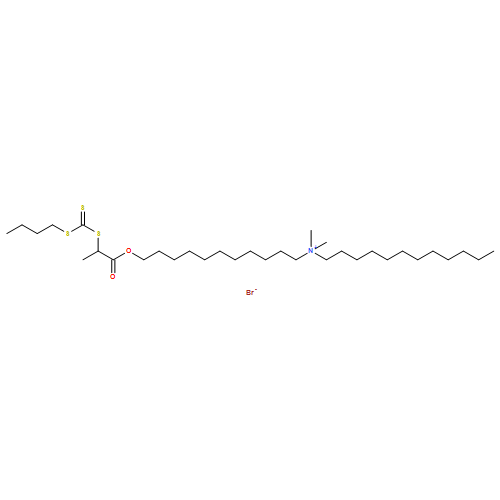 1-Dodecanaminium, N-[11-[2-[[(butylthio)thioxomethyl]thio]-1-oxopropoxy]undecyl]-N,N-dimethyl-, bromide (1:1)