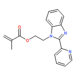 2-Propenoic acid, 2-methyl-, 2-[2-(2-pyridinyl)-1H-benzimidazol-1-yl]ethyl ester