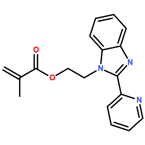 2-Propenoic acid, 2-methyl-, 2-[2-(2-pyridinyl)-1H-benzimidazol-1-yl]ethyl ester