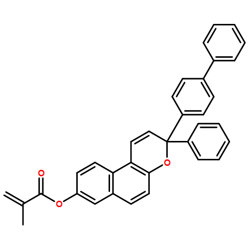 2-Propenoic acid, 2-methyl-, 3-[1,1'-biphenyl]-4-yl-3-phenyl-3H-naphtho[2,1-b]pyran-8-yl ester