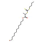 Propanoic acid, 2-[[(butylthio)thioxomethyl]thio]-, 11-bromoundecyl ester
