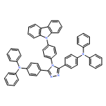 Benzenamine, 4,4'-[4-[4-(9H-carbazol-9-yl)phenyl]-4H-1,2,4-triazole-3,5-diyl]bis[N,N-diphenyl-