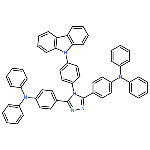 Benzenamine, 4,4'-[4-[4-(9H-carbazol-9-yl)phenyl]-4H-1,2,4-triazole-3,5-diyl]bis[N,N-diphenyl-