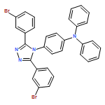 Benzenamine, 4-[3,5-bis(3-bromophenyl)-4H-1,2,4-triazol-4-yl]-N,N-diphenyl-