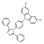 9H-Carbazole, 3,6-dibromo-9-[4-(3,5-diphenyl-4H-1,2,4-triazol-4-yl)phenyl]-