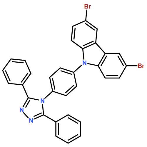 9H-Carbazole, 3,6-dibromo-9-[4-(3,5-diphenyl-4H-1,2,4-triazol-4-yl)phenyl]-