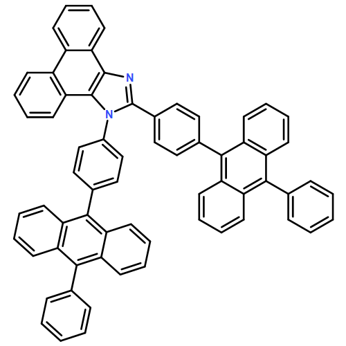 1H-Phenanthro[9,10-d]imidazole, 1,2-bis[4-(10-phenyl-9-anthracenyl)phenyl]-