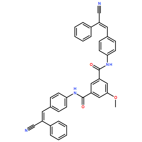 1,3-Benzenedicarboxamide, N1,N3-bis[4-(2-cyano-2-phenylethenyl)phenyl]-5-methoxy-