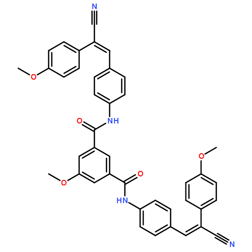 1,3-Benzenedicarboxamide, N1,N3-bis[4-[2-cyano-2-(4-methoxyphenyl)ethenyl]phenyl]-5-methoxy-