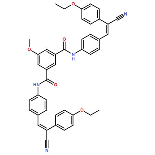 1,3-Benzenedicarboxamide, N1,N3-bis[4-[2-cyano-2-(4-ethoxyphenyl)ethenyl]phenyl]-5-methoxy-