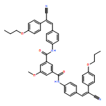 1,3-Benzenedicarboxamide, N1,N3-bis[4-[2-cyano-2-(4-propoxyphenyl)ethenyl]phenyl]-5-methoxy-