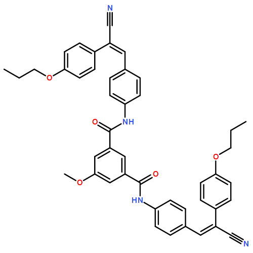 1,3-Benzenedicarboxamide, N1,N3-bis[4-[2-cyano-2-(4-propoxyphenyl)ethenyl]phenyl]-5-methoxy-