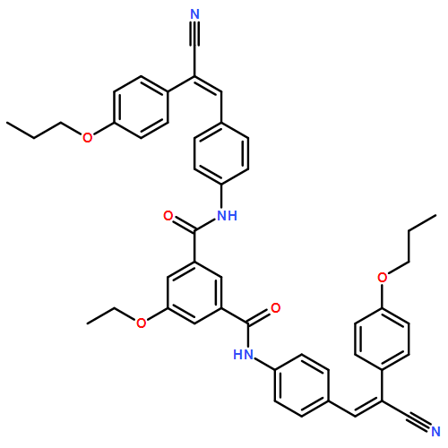 1,3-Benzenedicarboxamide, N1,N3-bis[4-[2-cyano-2-(4-propoxyphenyl)ethenyl]phenyl]-5-ethoxy-