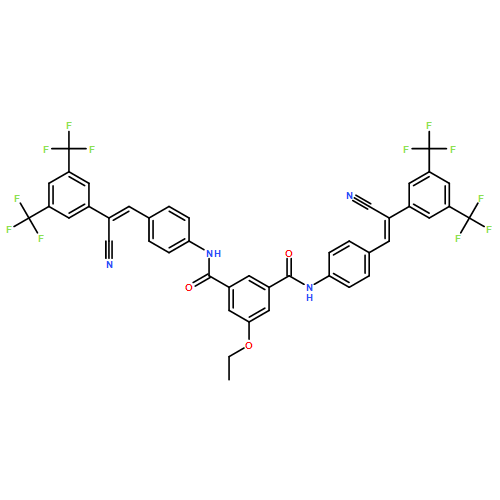 1,3-Benzenedicarboxamide, N1,N3-bis[4-[2-[3,5-bis(trifluoromethyl)phenyl]-2-cyanoethenyl]phenyl]-5-ethoxy-