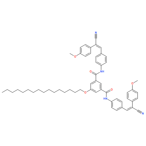 1,3-Benzenedicarboxamide, N1,N3-bis[4-[2-cyano-2-(4-methoxyphenyl)ethenyl]phenyl]-5-(hexadecyloxy)-