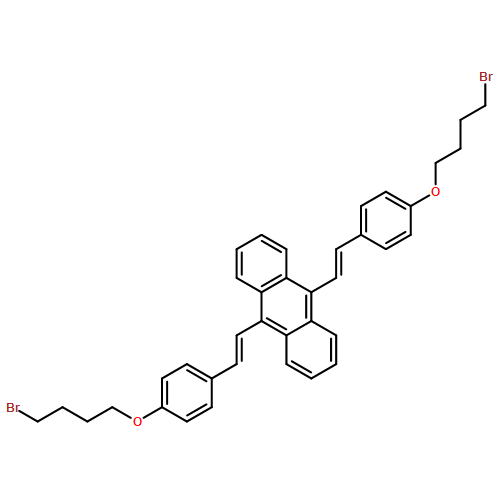 Anthracene, 9,10-bis[2-[4-(4-bromobutoxy)phenyl]ethenyl]-