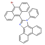 1H-Phenanthro[9,10-d]imidazole, 2-(10-bromo-9-anthracenyl)-1-phenyl-