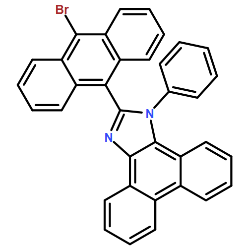 1H-Phenanthro[9,10-d]imidazole, 2-(10-bromo-9-anthracenyl)-1-phenyl-