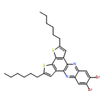 Dithieno[3,2-a:2',3'-c]phenazine, 9,10-dibromo-2,5-dihexyl-