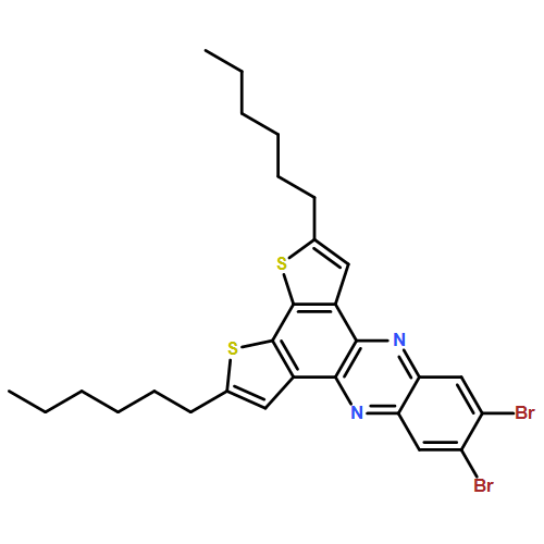 Dithieno[3,2-a:2',3'-c]phenazine, 9,10-dibromo-2,5-dihexyl-