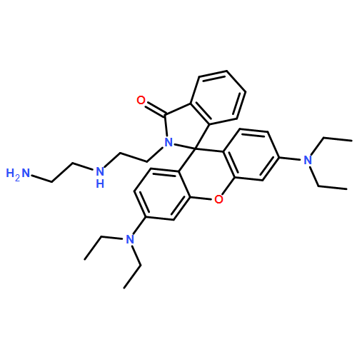 Spiro[1H-isoindole-1,9'-[9H]xanthen]-3(2H)-one, 2-[2-[(2-aminoethyl)amino]ethyl]-3',6'-bis(diethylamino)-