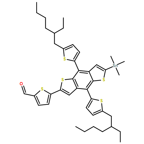 2-Thiophenecarboxaldehyde, 5-[4,8-bis[5-(2-ethylhexyl)-2-thienyl]-6-(trimethylstannyl)benzo[1,2-b:4,5-b']dithien-2-yl]-